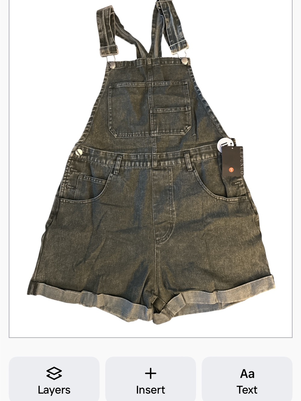 Women’s Wash Denim Short Overalls - Classic Casual Bermudas